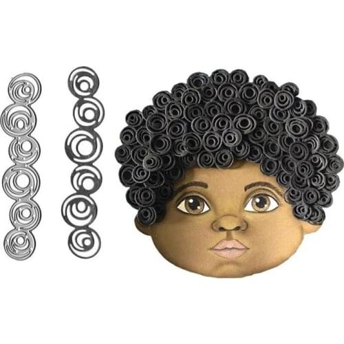 Hair New Metal Cutting Dies 2021 Scrapbooking Embossing Folder For Card Making Paper Craft Diy Clear Stamps And Dies Cut Mold