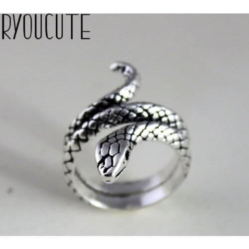 Charming Boho Korean Open Adjustable Large Snake Rings for Women Wedding Ring Jewelry Valentines Day GIFT