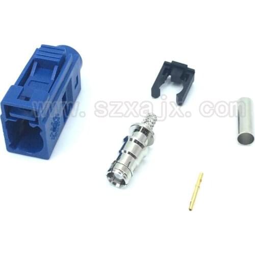 Wholesale 10PCS GPS devices FAKRA "C" connector SMB female jack pin crimp for RG316 RG174 cable Free shipping