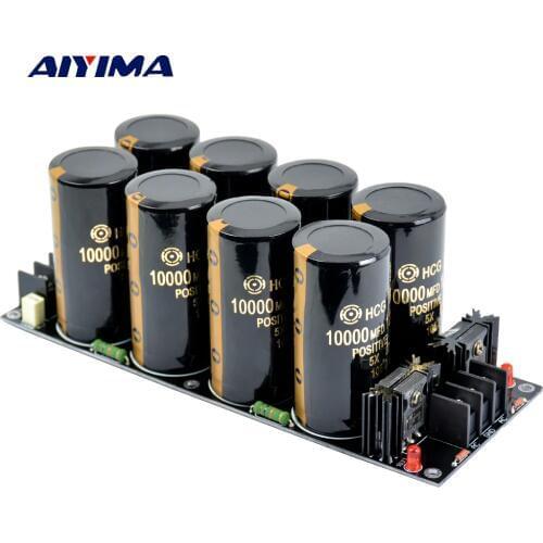 AIYIMA 120A Amplifier Rectifier Filter Supply Power Board High Power Schottky Rectifier Filter Power Supply Board 10000uf 125V