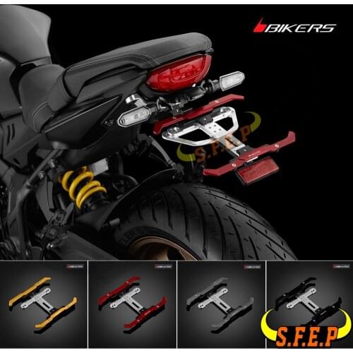 BIKERS License Plate Holder Bracket Adjustable Angle License Number Plate For Honda CB650R CBR650R CB650F CBR650F NC750 S/X