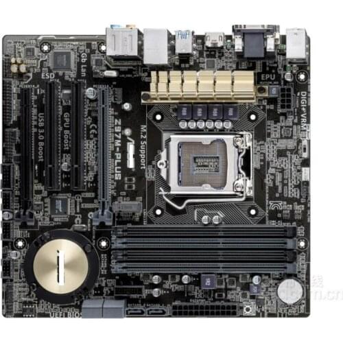 Asus Z97M-PLUS Desktop Motherboard Socket LGA 1150 i7 i5 i3 DDR3 SATA3 USB3.0 USED mainboard