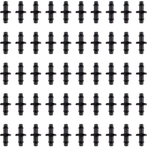 Connector Grooved Double Connection Black For Agriculture Lawn Garden Patio