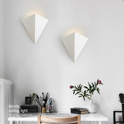 Modern Simple Creative Wall light led Bedroom lighting lamp Nordic living room TV background Corridor Hotel Decoration Wall lamp