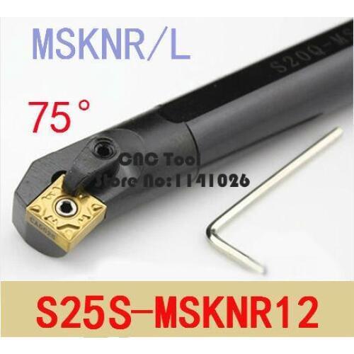 S25S-MSKNR12/ S25S-MSKNL12 25mm Lathe Cutting Tools CNC Turning Tool Machine Tools Internal Metal Lathe Tool Boring Bar MSKNR/L