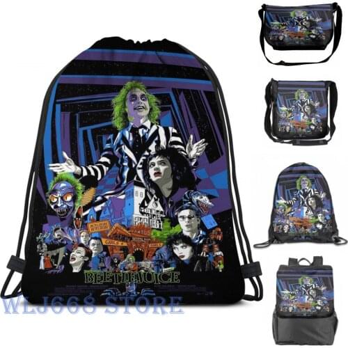 Funny graphic print shoulder Bags women Beetlejuice (3) Single shoulder backpack travel for men Gym Bag