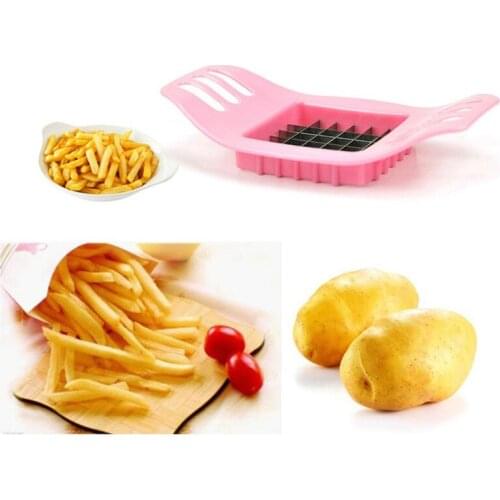 1PC French Fries Cutter Stainless Steel Potato Cutter Vegetable Slicer Potato Cutting Square Slicers Cut Fries Device