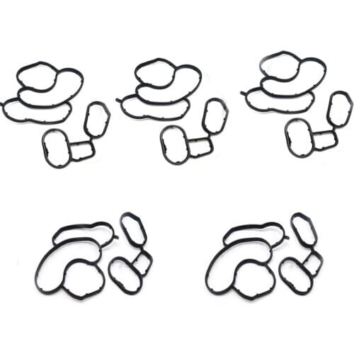 10PCS (5Sets) OEM 11427508970 11427508971 For BMW E81 E87 E46 E90 E60 E83 N45 N43 N42 N46 Oil Filter Housing Gasket Seal Repair