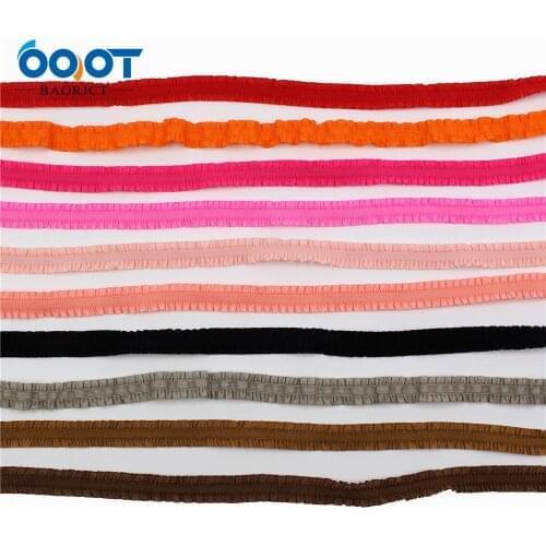 16mm,10 yards ColorBlanking Elastic Foldover Elastics Stretch Hair Ties Headbands for Baby Girls Hair Bow E-20519-1182