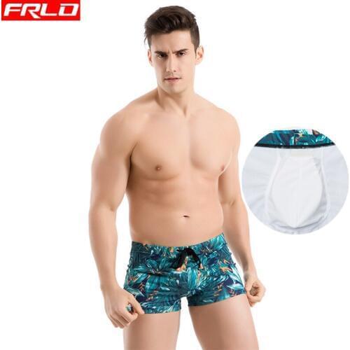 2020 Low Waist Men Sexy Swimwear Push Pad Plus Mens Swim Briefs Men Swimsuit Bathing SuitGym Beachwear Surf Gay Bikini Shorts