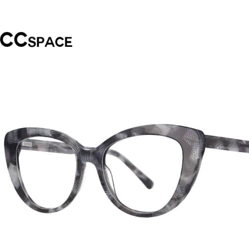 53147 Acetate Glasses Frames Cat Eye Retro Men Women Optical Fashion Computer Eyeglasses