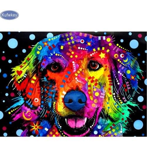 5d Diy diamond painting labrador dog cross stitch 3d diamond mosaic square drill Resin full diamond embroidery home decoration