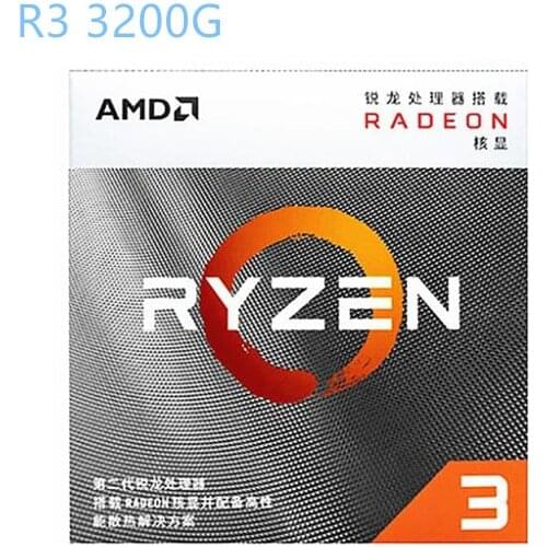 AMD Ryzen 3 3200G R3 3200G 3,6 GHz de cuatro núcleos de cuatro hilos de 65W l3 = 4M amenchufe AM4 nuevo y tiene ventilador