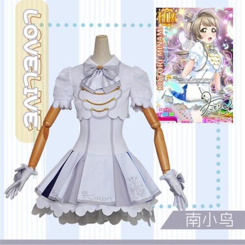 Anime Cosplay Costume Aqours Love Live Arcade IV Minami Kotori Dress +Coat Full Sets Full Shipping B