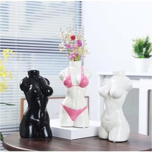 Artartificial flower vase nordic home accessories Decoration ornaments figurine miniature Home decoration modern erotogenic