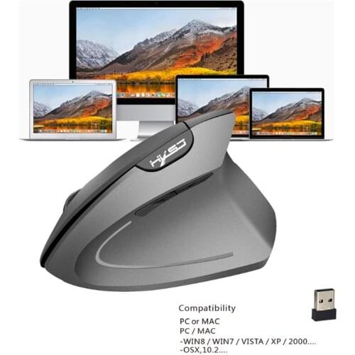 Wireless Mouse Ergonomic Optical 2.4G 800/1600/2400DPI Light Wrist Healing Vertical Mice with Mouse Pad Kit For PC