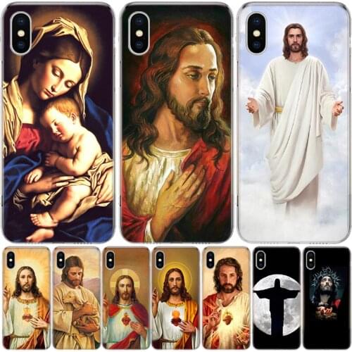 Jesus Christ God bless you Customer Phone Case For Iphone 11 12 Mini Pro XS Max XR X 8 7 6 6S Plus SE 2020 5 5S SE Cover Shell C