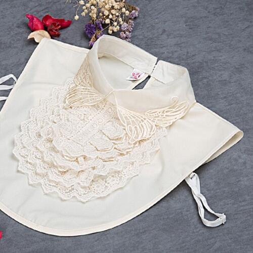 Decorative tip collar sweet shirtn fashion girl floral detachable false collar decoration lovely princess collares women gift