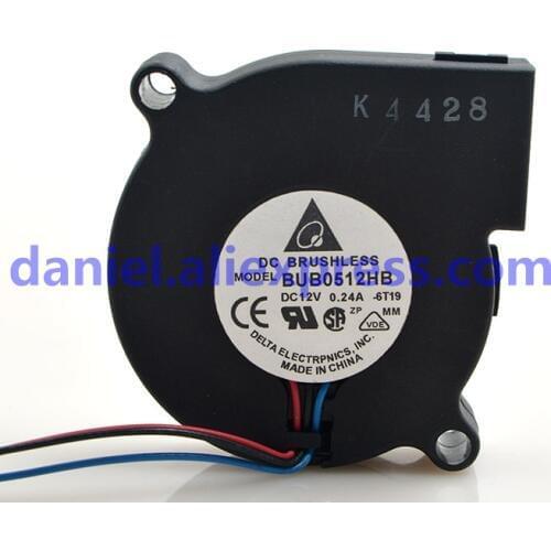 Delta BUB0512HB 5015 12V 0.24A 5CM/cm turbofan blower