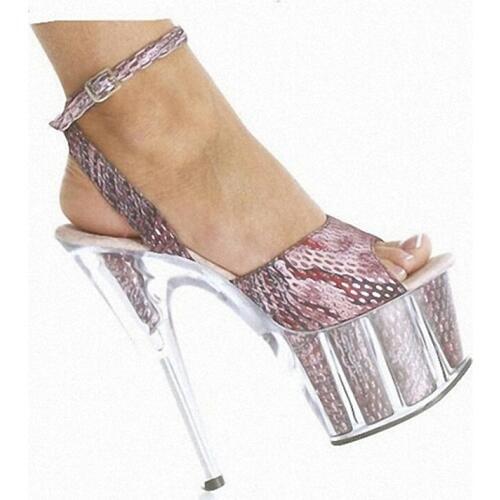Elegant evening dress shoes/performance for the new 15 cm high-heeled sandals/thick bottom glass slipper
