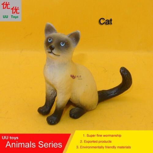 Hot toys: Cat Simulation model Animals kids toys children educational props