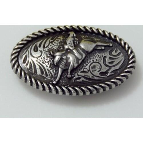 KB901) 10pc 1-1/2" Bull Rider Rope Edged Concho Saddlery Conchos Leathercraft Antique-Silver