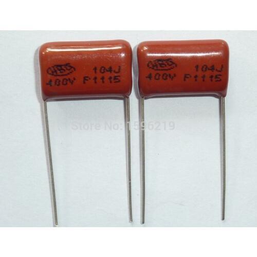 10pcs CBB capacitor 104 400V 104J 0.1uF 100nF P15 CBB21 Metallized Polypropylene Film Capacitor