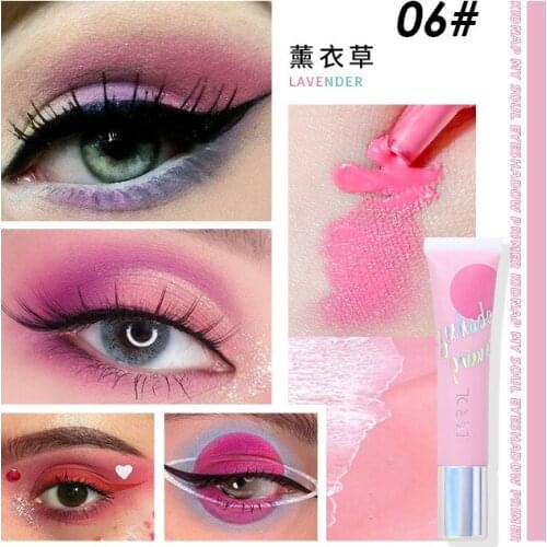 6 Colors Eye Concealer Eyeshadow Concealer Easy To Color Base Makeup 24 Hours Makeup Waterproof Matte Eyeshadow Makeup Tool