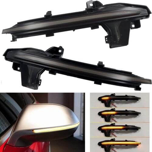 LHD! Side Dynamic Turn Signal Lights LED Mirrors Blinker Sequential Lamps for Audi A6 A7 A8 2019 2020