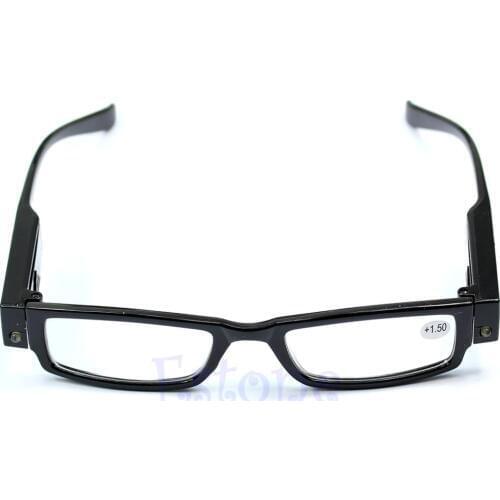 Light UP Multi Strength Eyeglass LED Reading Glasses Spectacle Diopter Magnifier
