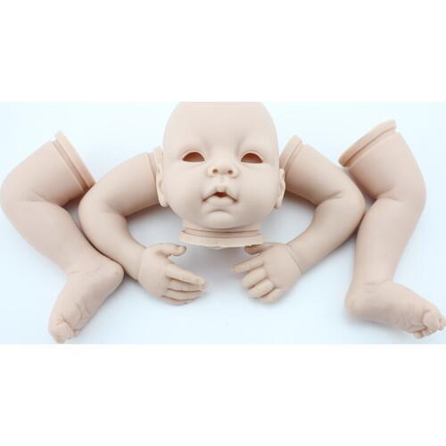 Soft Silicone Reborn Doll Kit Unpainted Parts DIY Accessories Kits Vinyl Baby Toys Dolls Realistic Girls Toys for Children