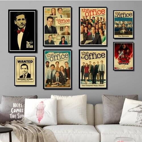 Perfect JL Newly American TV Series The Office Retro Poster kraft paper Wall Stickers Vintage Poster Home Decor wall stickers