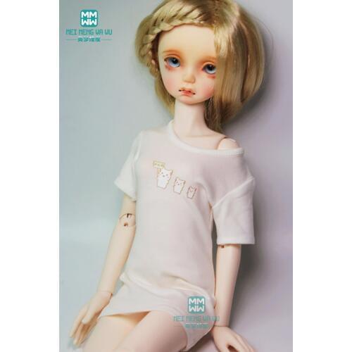 BJD doll clothes fits 43cm 1/4 MSD BJD doll fashion Medium and long temperament T-shirt