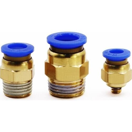 One or more PC Pneumatic Connector For Air Pipe One-Touch QUICK Coupling Brass Fitting4 6 8 10 12 14 16mm Hose Tube Big Discount