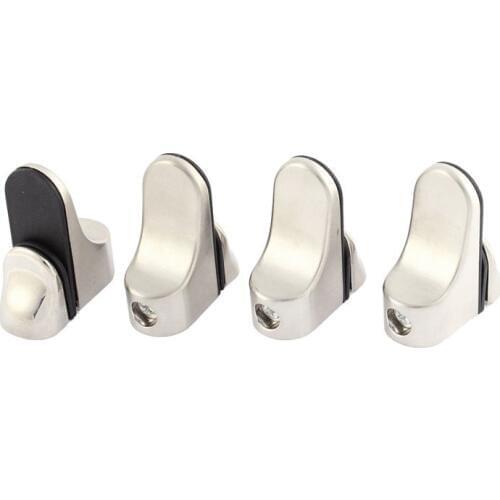 Promotion! 4 Pcs Stainless Steel 3-20mm Thickness Glass Shelf Tensioner Clip Mount Holder