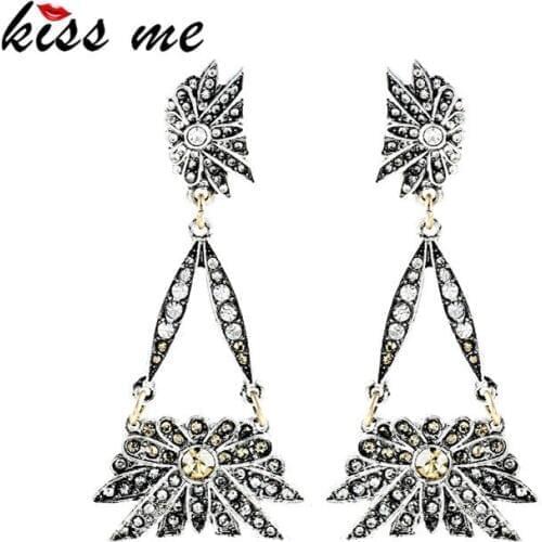 Romantic Antique Quartz Champagne Party Earrings Gifts for Young Mother Factory Wholesale