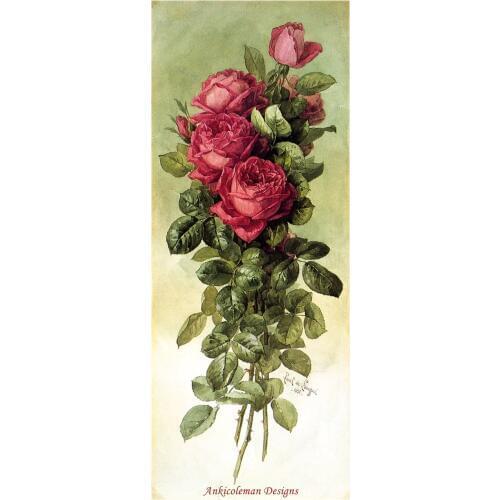 Needlework for embroidery DIY DMC Quality Unprinted - Counted Cross Stitch Kits 14 ct Oil Painting - American Beauty Roses