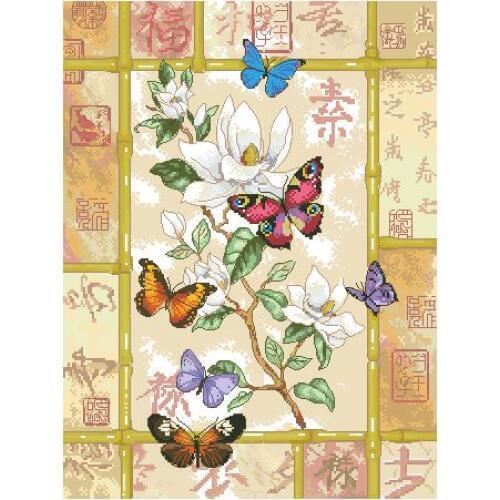 Counted Cross Stitch Kit Brilliant Butterfly Celebration Butterflies Dim 35063