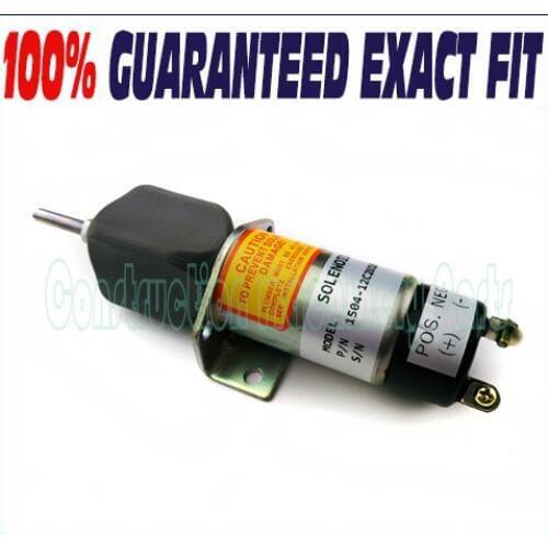Stop Solenoid 1504-12C2U1B1S1 For Kubota DF-750 Choke Solenoid, 2 Terminals - Free shipping