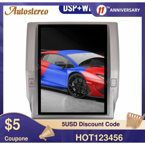 Tesla Style Android 9.0 PX6 4GB Car GPS Navigation For Toyota Tundra 2014-2020 Stereo Head unit Multimedia Player Auto Radio DSP