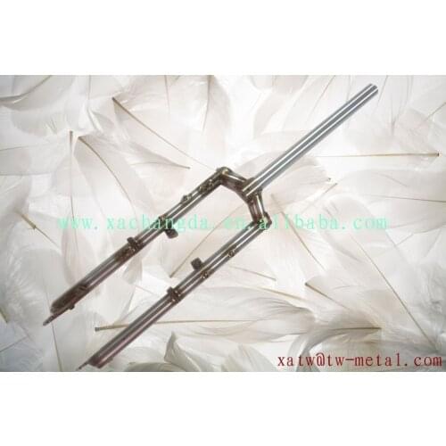 Titanium mtb bike fork keep original welding color