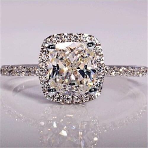 2021 Fashion Rings For Women Couple Cubic Zirconia Set Ring Bridal Wedding Engagement Jewelry Gifts Drop Shipping
