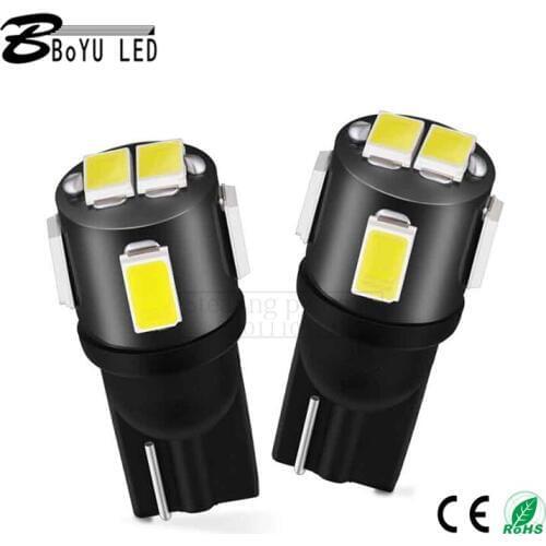 10pcs led car light t10 width light 5630 car light bulb led small light car reading light 5w white light