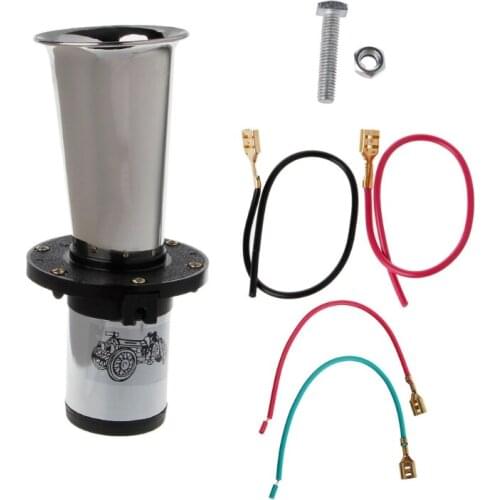 12V Antique Vintage Old Style 110DB Air Horn Klaxon Siren Air Horn Car