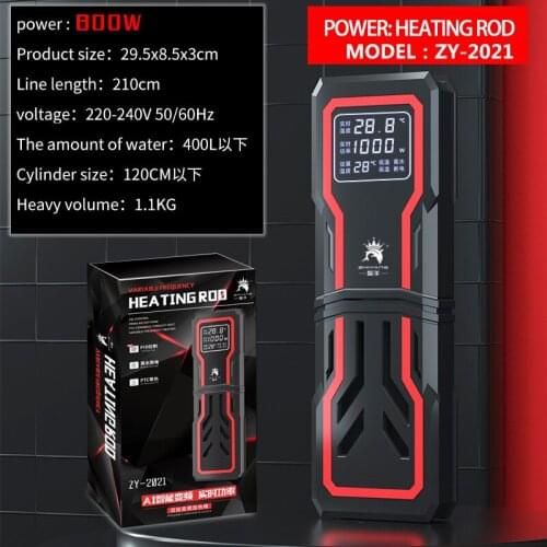 300-1200w Aquarium Fish Tank High-power Electronic PTC Heating Rod Heater Auto Switch Off Without Water &Too Hot AI intelligence