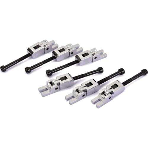 6 X High Quality Electric Bass Roller Saddles Bridge Double Locking Tailpiece