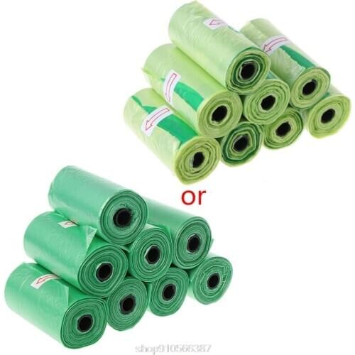 8Rolls Pet Dog Poop Bags Eco Friendly Biodegradable Travel Waste Bag D09 20 Dropshipping