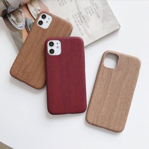 Retro Designer Wooden Phone Case For Apple iPhone 11 Pro XS Max XR X 6s 6 7 8 Plus 7plus Wood Grain Vintage Cover Fundas Shell
