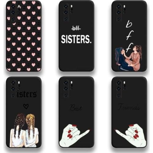Best Friends Forever BFF Phone Case For Huawei P20 P30 P40 lite E Pro Mate 40 30 20 Pro P Smart 2020