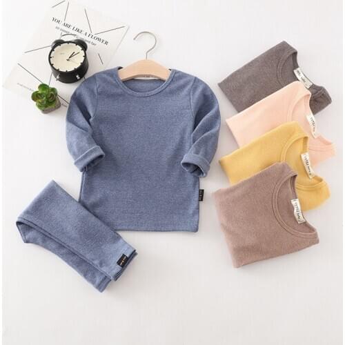 Baby Kids Pajamas Sets Cotton Boys Sleepwear Suit Autumn Girls Pajamas Long Sleeve Pijamas Tops+Pants 2pcs Children Clothing